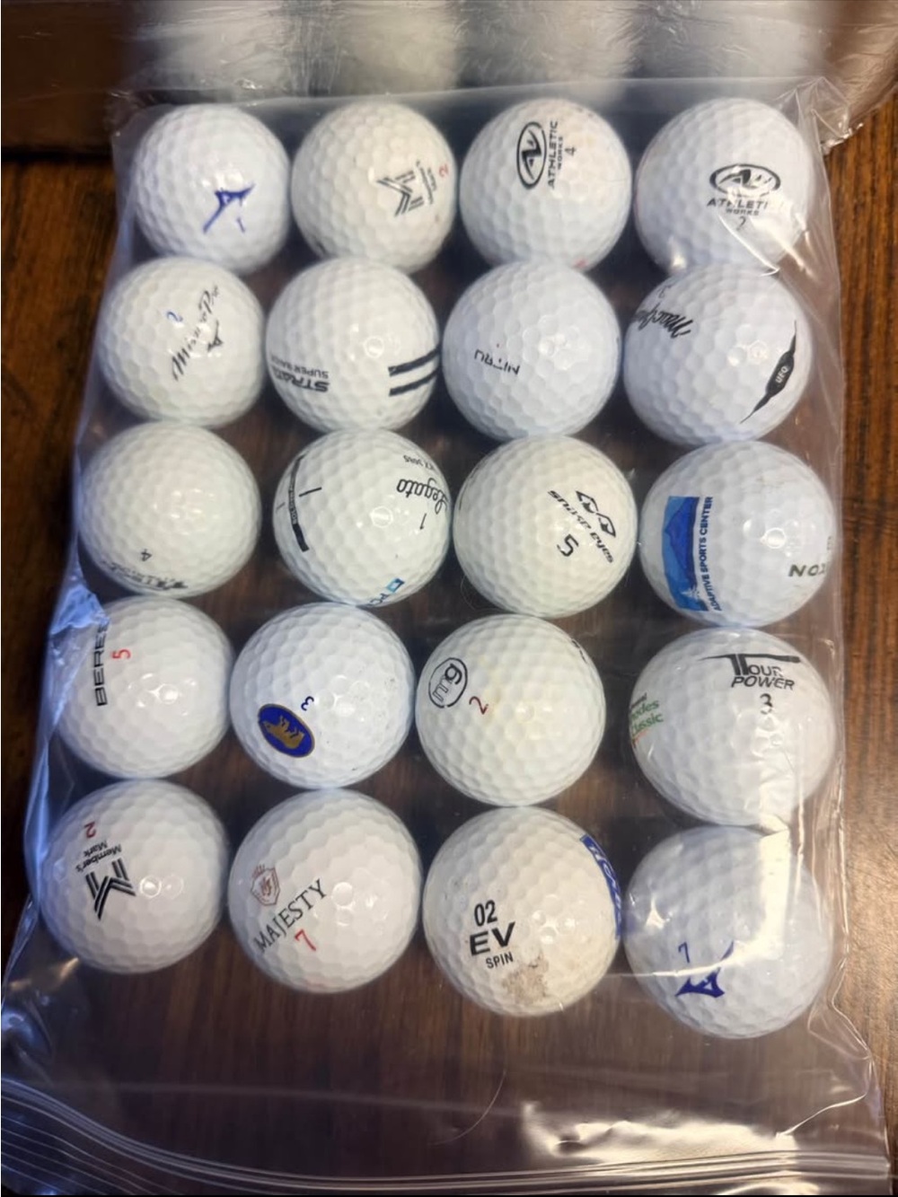 Assorted White Golf Balls - Practice Pack